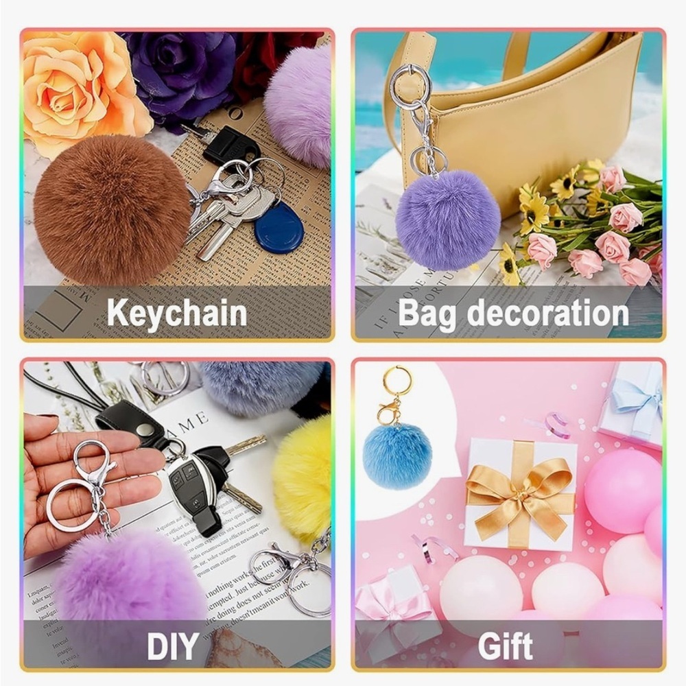 BUNDLE ADD ON: Pom Pom Bag Charm - 3.15” Pom - Picture 6 of 6